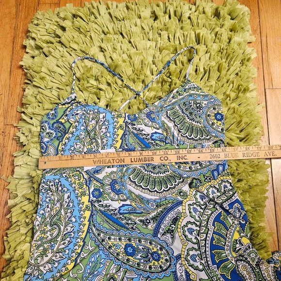 Ann Taylor Loft Paisley Maxi Dress Size 10 - Picture 6 of 10